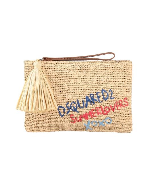 DSquared² Handbag Natural Raffia