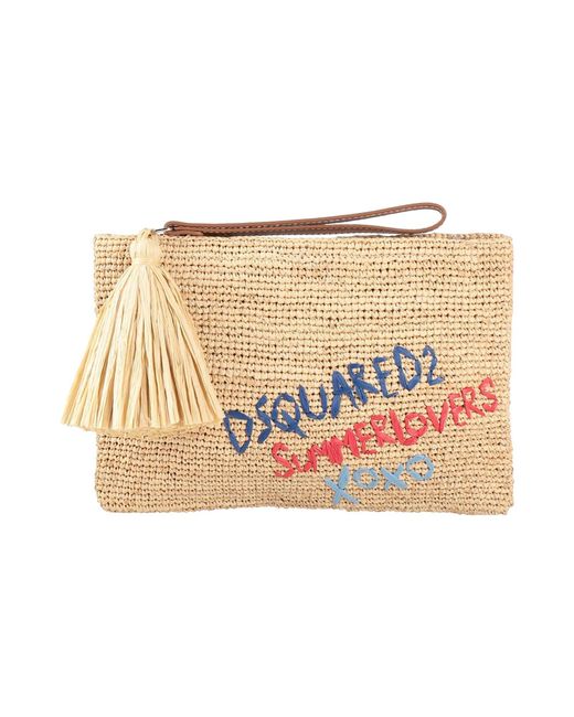 DSquared² Handbag Natural Raffia