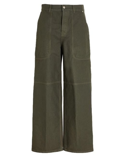 Loewe Green Military Pants Cotton for men