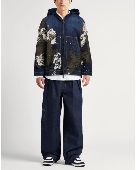 DSquared² Blue Denim Outerwear Cotton, Elastane for men