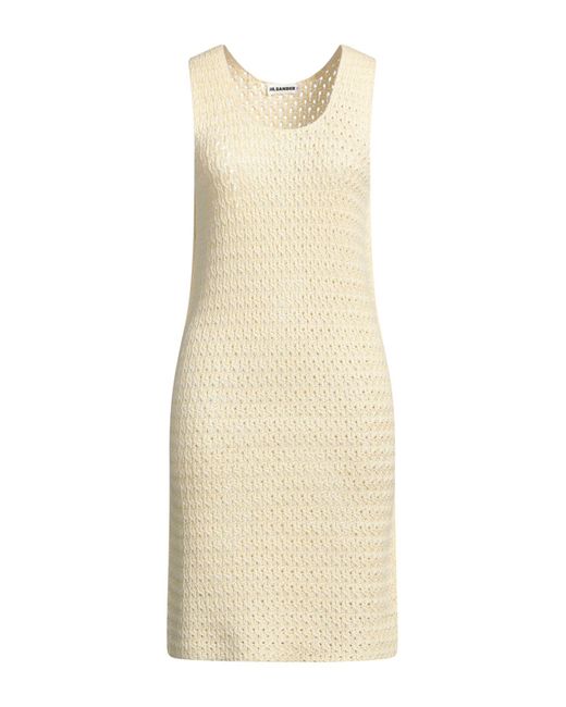 Jil Sander Natural Mini Dress