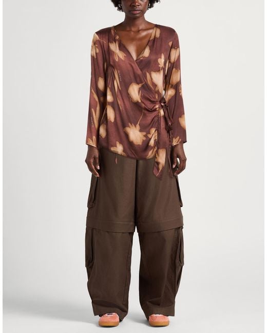 Manila Grace Brown Top Viscose