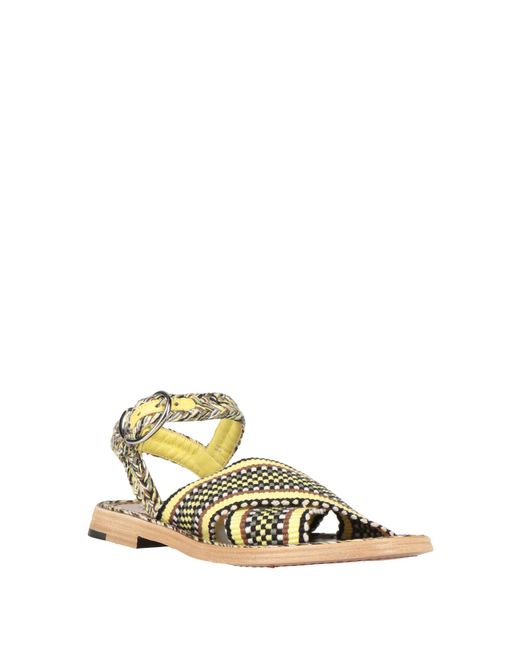 Amambaih Metallic Sandals