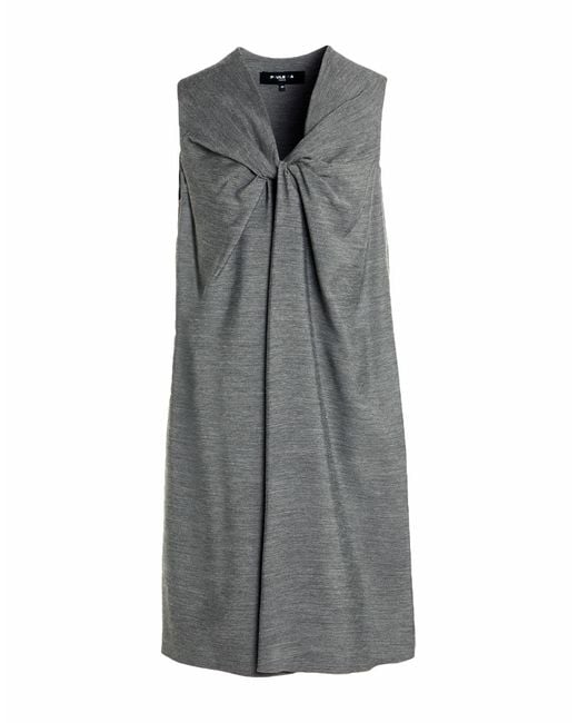 Paule Ka Gray Mini Dress Viscose, Silk
