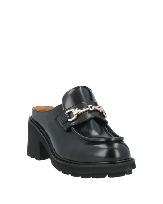 Doucal's Black Mules & Clogs
