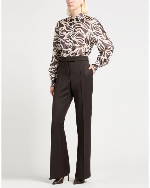 Alex Perry Gray Dark Pants Polyester, Virgin Wool