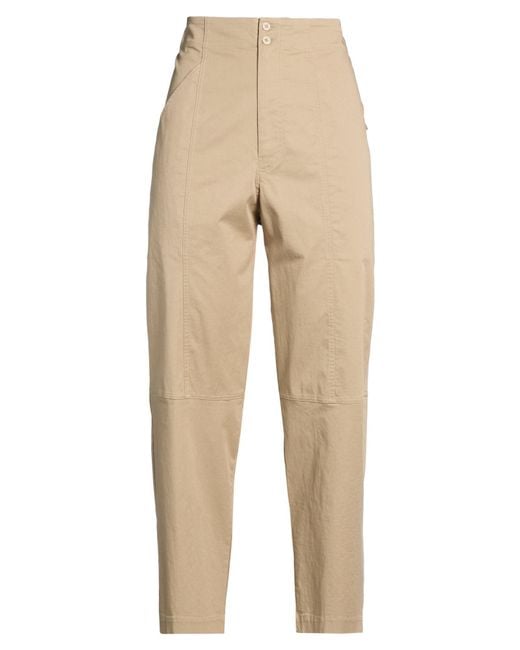 Gentry Portofino Natural Camel Pants Cotton, Elastane