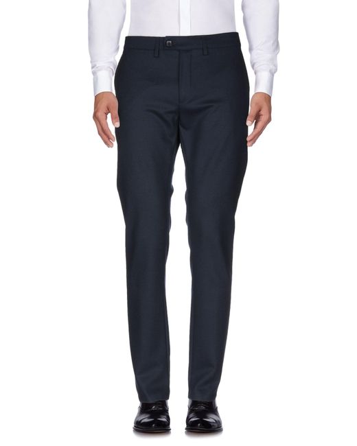 Department 5 Blue Pants Virgin Wool, Elastane for men