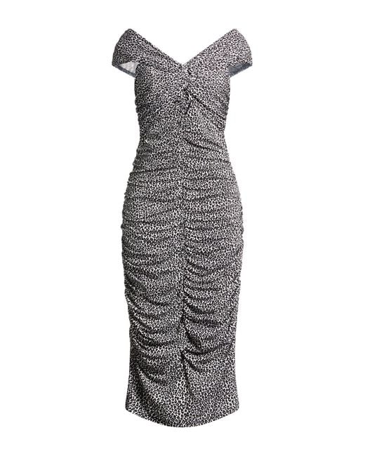 MICHAEL Michael Kors Gray Midi-Kleid