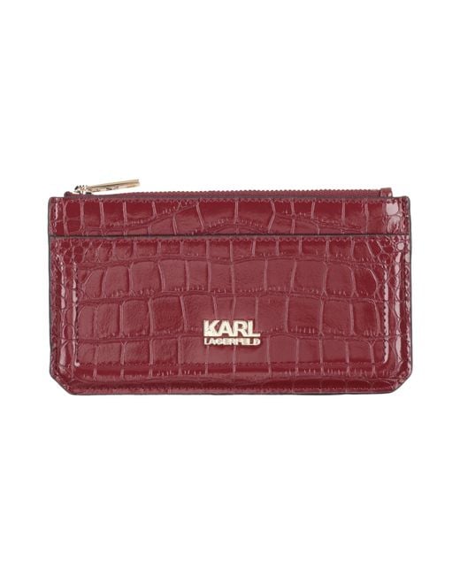 Karl Lagerfeld Red Cardholder