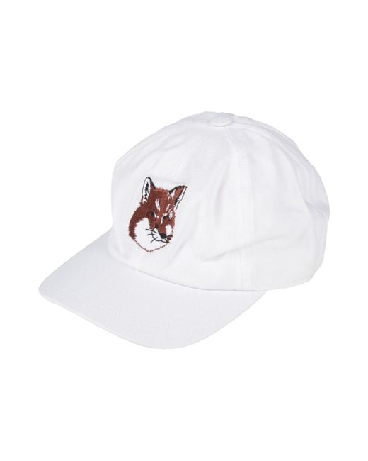 Maison Kitsuné White Hat Cotton, Polyester for men