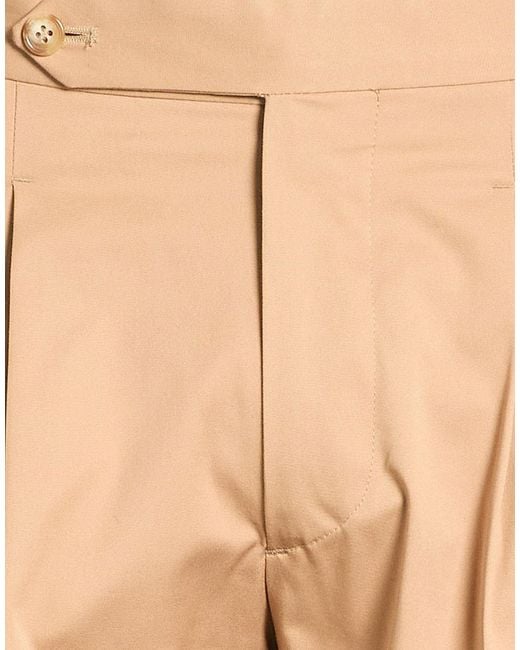 Entre Amis Natural Camel Pants Cotton, Elastane for men