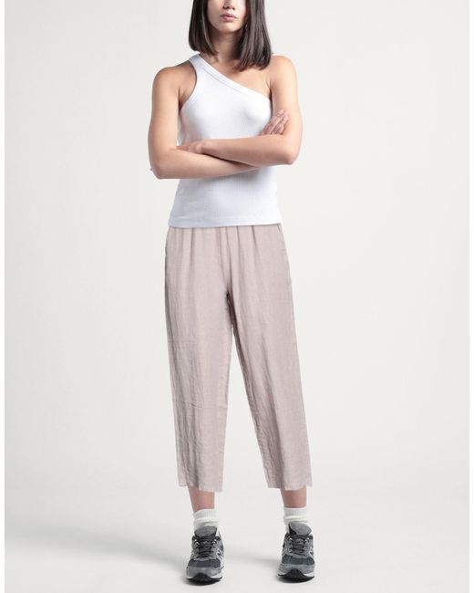 DETWELVE White Pants Linen