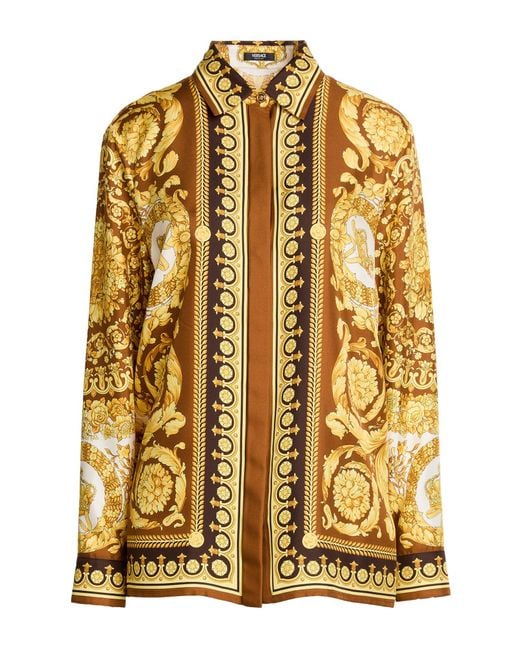Camisa Versace de color Metallic