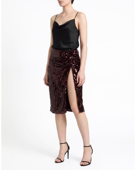 DES_PHEMMES Purple Midi Skirt