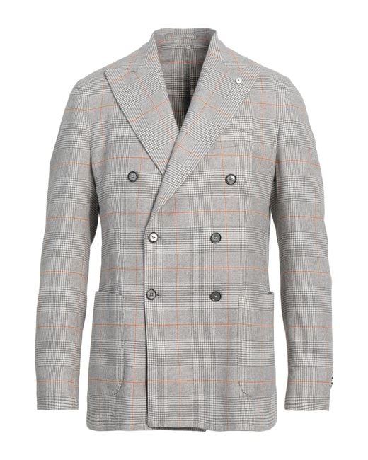 L.b.m. 1911 Gray Blazer for men