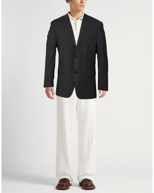 Calvin Klein Black Midnight Blazer Wool for men