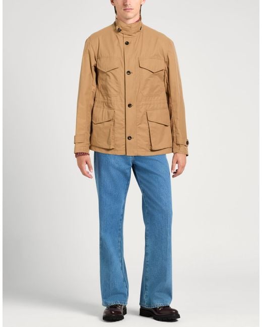 Luigi Bianchi Brown Jacket Cotton, Polyamide for men