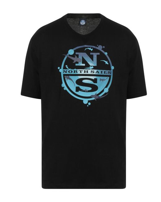 North Sails Black T-shirt for men