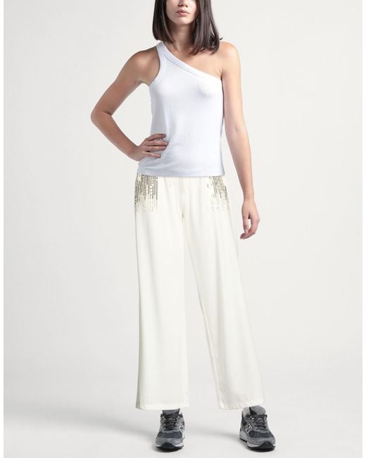 Please White Pants Lyocell, Polyamide, Elastane