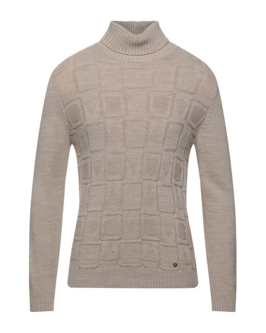 Havana & Co. Gray Turtleneck Acrylic, Viscose, Wool, Alpaca Wool for men