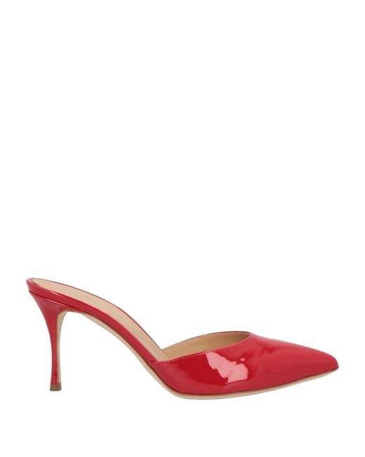 Sergio Rossi Red Mules & Clogs