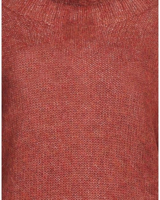 Alpha Studio Red Turtleneck