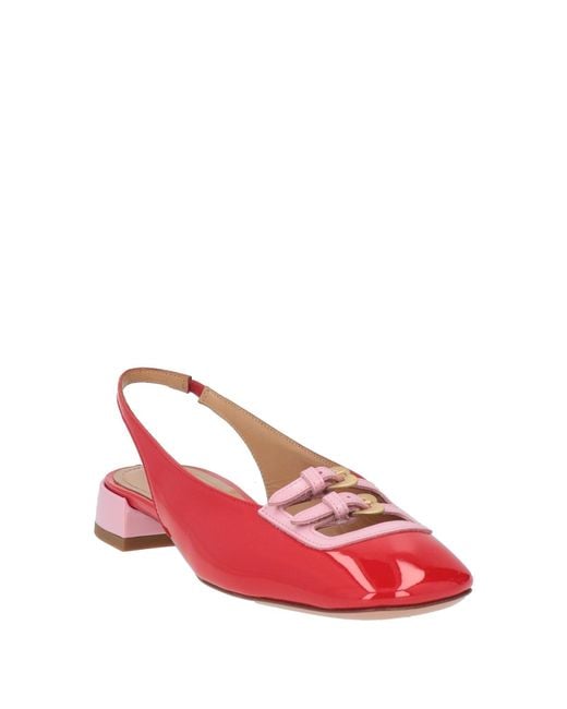 A.Bocca Red Ballet Flats