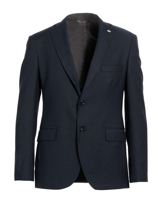 Exte Blue Midnight Blazer Wool for men