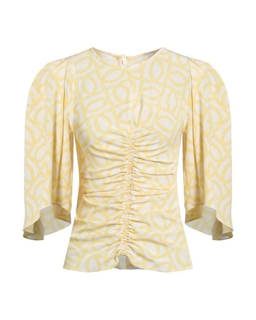 Isabel Marant Natural Ivory Top Silk, Elastane