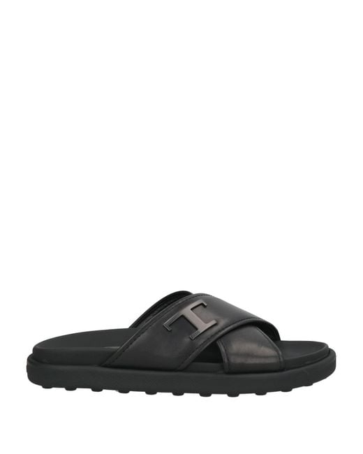 Tod's Black Sandals for men