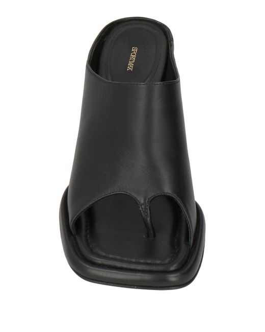 Sportmax Black Thong Sandal