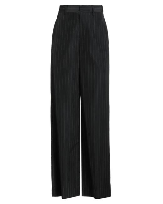 P.A.R.O.S.H. Black Pants Viscose, Virgin Wool