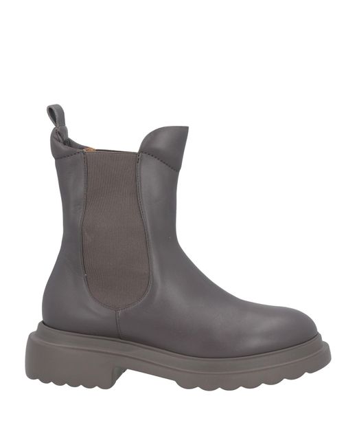 Pomme D'or Brown Ankle Boots Leather