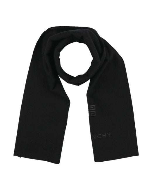 Givenchy Blue Scarf Cashmere, Wool for men