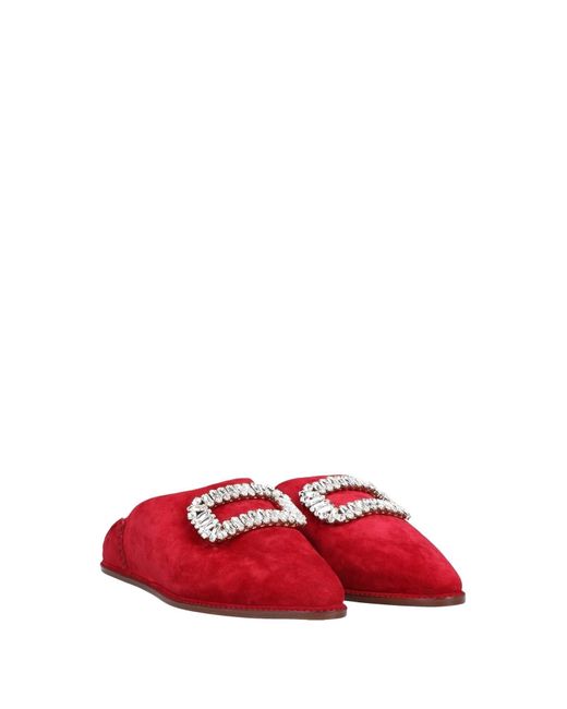Roger Vivier Red Mules & Clogs
