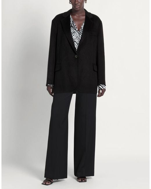 BRERAS Milano Black Blazer Wool, Polyester