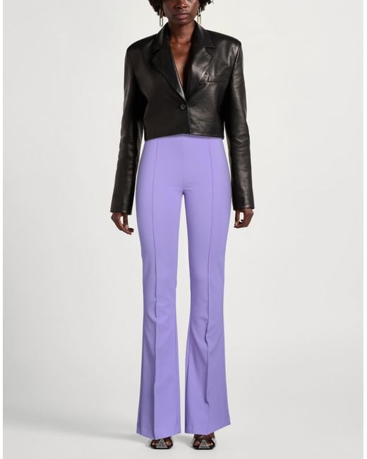 Elisabetta Franchi Purple Trouser