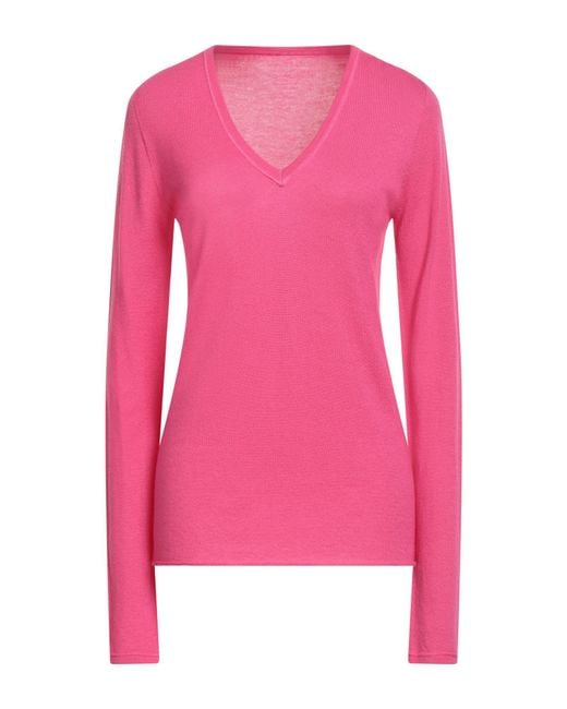 Majestic Filatures Pink Sweater Cashmere