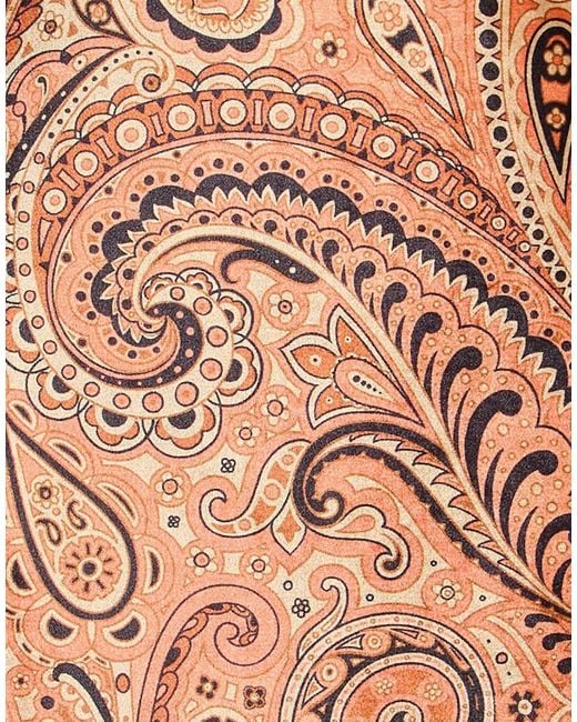 Etro Brown Midi Dress Polyester, Elastane