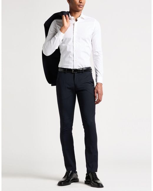 Emanuel Ungaro White Shirt Cotton, Elastane for men