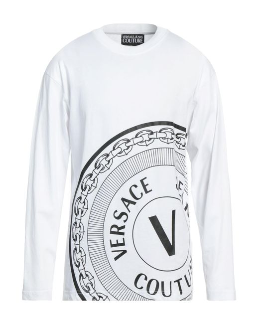 T-shirt di Versace in White da Uomo