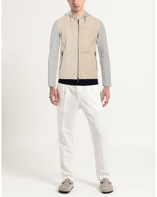 Gimo's Natural Jacket Leather, Cotton, Elastane for men