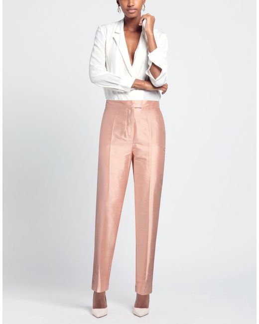 Max Mara Pink Pants Silk