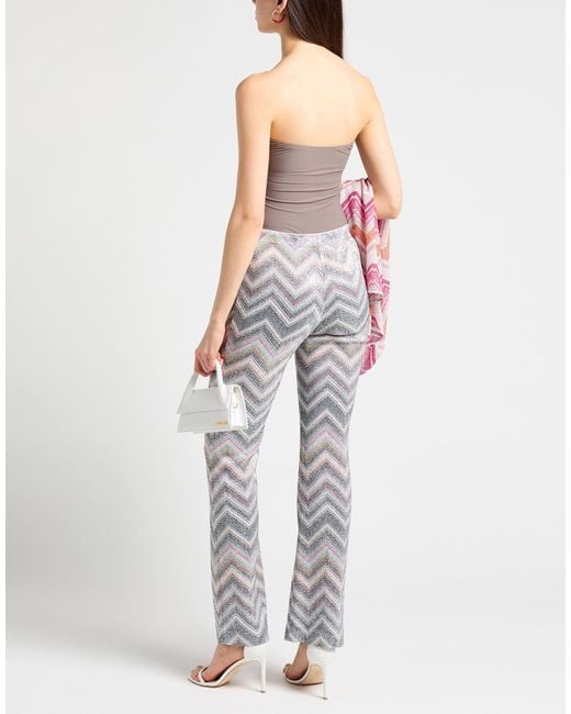 Missoni Gray Pants Viscose, Polyester, Polyamide