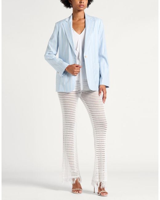 Eleventy Blue Sky Blazer Wool, Viscose, Elastane