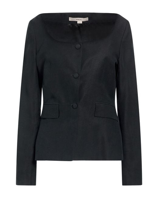 REMAIN STUDIO Black Jacket Lyocell, Linen, Polyester