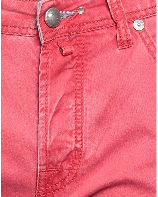 Jacob Coh?n Red Jeans Cotton for men