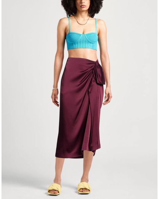 Stella McCartney Purple Midi Skirt