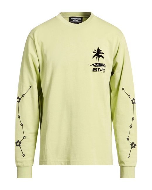 ENTERPRISE JAPAN Yellow T-Shirt Cotton for men